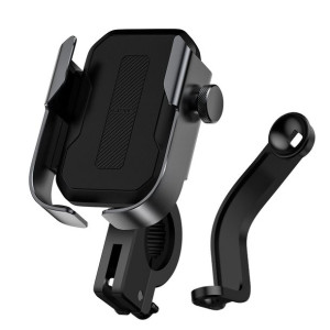Metalowy uchwyt rowerowy na telefon 67-80mm na kierownicę 28-34mm BASEUS
