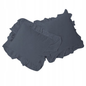 Poszewka bawełniana komplet 2x 40x40 szary
