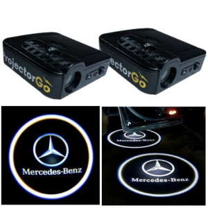 Zestaw 2 Projektor Rzutnik Akcesoria Gadżet Logo Do Auta Led Mercedes