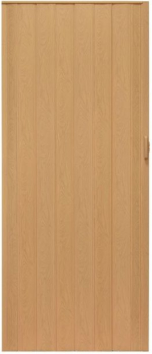 Przesuwne Drzwi Harmonijkowe Pcv Jasny Dąb 80cm