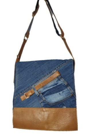 Torbka listonoszka ''UNI" jeans RR Studio