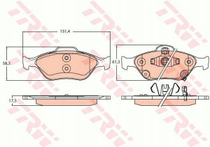 Trw Klocki Hamulcowe Toyota Yaris