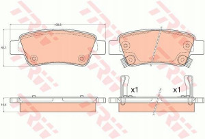 Trw Klocki Hamulcowe Tył Honda Cr-v Iv