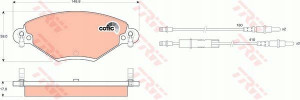 KLOCKI TRW Citroen C5 1.8i 2.0i 2.0HDi PRZEDNIE