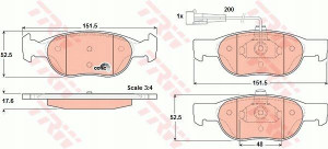Trw Klocki Ham Fiat Brava Bravo Marea 1.2 1.4 1.6
