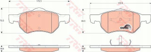 Trw Klocki Ham Przód Chrysler Voyager Iii Iv Prze