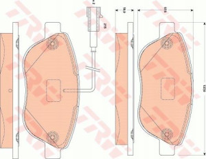 Trw Klocki Przód Fiat Grande Punto Multipla 500