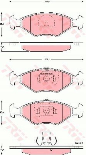 Trw Klocki Ham Fiat Siena Palio 1.4 1.6 Bez Czujn