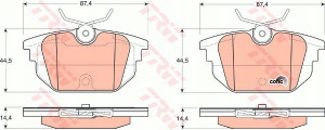 Trw Klocki Ham Alfa 145 146 Gtv Marea Td Jtd Dedr