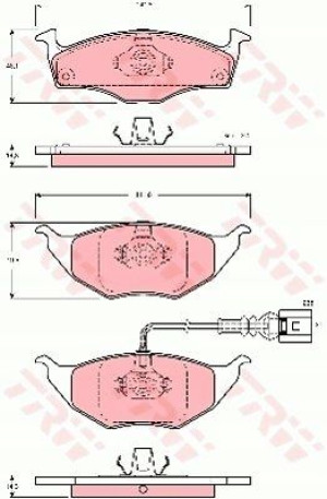 Trw Klocki Hamulcowe Audi A2