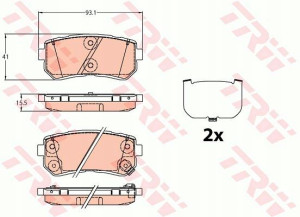Trw Klocki Hamulcowe Hyundai Tucson