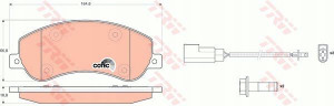 Trw Klocki Ham Ford Transit Przod 06- 2.2 2.4 Tdc