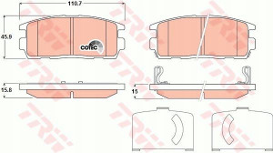 Trw Klocki Ham Opel Antara 2.4 3.2 V6 2.0 Cdti Ty