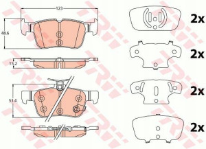 Trw Klocki Hamulcowe Ford Mondeo V