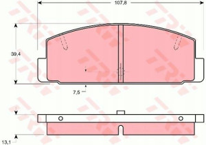 Trw Klocki Ham Mazda 323 C Iv 626 Rx7 1.3 1.6 1.8