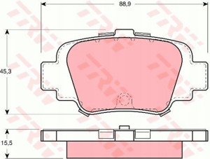 Trw Klocki Ham Nissan Micra K11 1.0 1.3 1.4 16v T