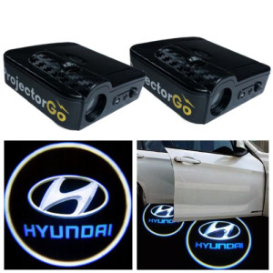 Zestaw 2 Projektor Rzutnik Akcesoria Gadżet Logo Do Auta Led Hyundai