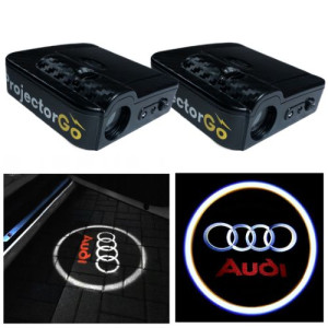 Zestaw 2 Projektor Rzutnik Akcesoria Gadżet Logo Do Auta Led Audi