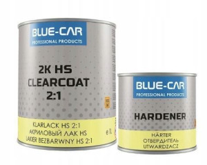 Lakier Akrylowy Bezbarwny Hs 1L+utwardz Blue-Car