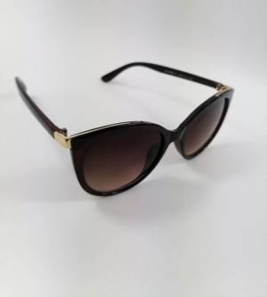 Okulary przeciwsłoneczne cat eye brązowe