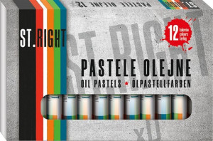 Kredki Pastele Olejne St.right 12 Kolorów