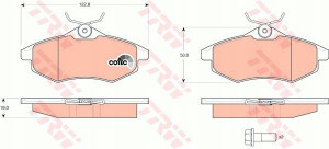 Trw Klocki Ham Citroen C2 C3 1.1 1.4 16v 1.6 Hdi