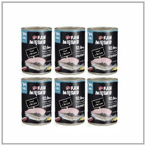 Pan Mięsko Indyk z dorszem 6x400 g. Dla psa