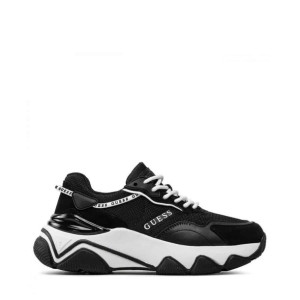 Sneakersy marki Guess model MICOLA-FL7MIC-LEA12 kolor Czarny. Obuwie Damski
