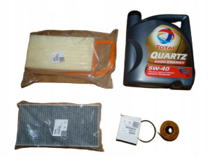 Filtry + olej 5W40 Citroen C5 II -2008 2.0 16V ORG