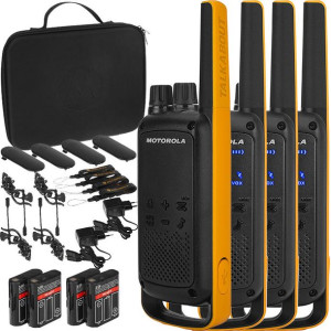 Radiotelefony Krótkofalówki Walkie-talkie Motorola T82 Extreme Pmr446 4 Szt