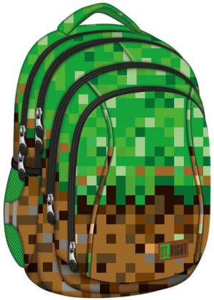 St.right Plecak Szkolny Pixels Minecraft