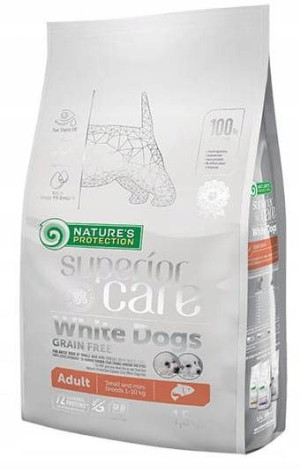 Nature's Protection White Small Dog SALMON 1,5 kg