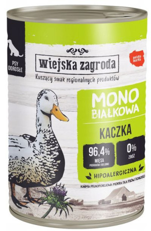 Wiejska Zagroda Monobiałkowa Kaczka 400g