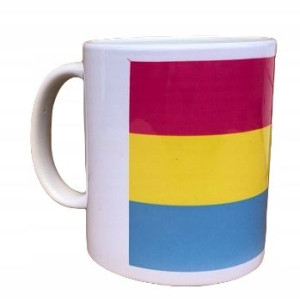 Kubek LGBT flaga osób panseksualnych 330 ml