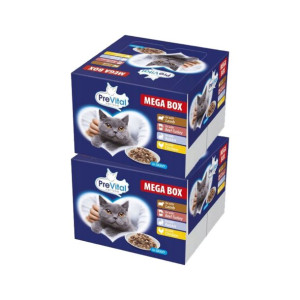 Prevital Mega Box Karma Dla Kota Mokra 48 x100g