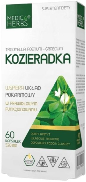 Wyciąg z nasion Kozieradki Fenugreek MEDICA HERBS
