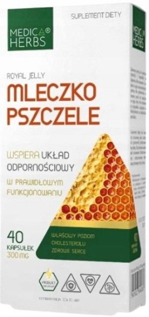 Kapsułki Medica Herbs Mleczko pszczele 40 szt.