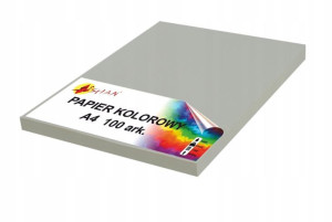 Papier kolorowy A4 120g szary2 100 arkuszy
