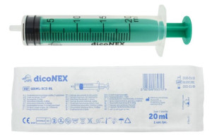 dicoNEX Strzykawka 3-częściowa luer 20ml - 1 szt.