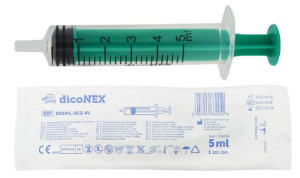 dicoNEX Strzykawka 3-częściowa luer 5ml - 1 szt.