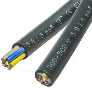 Przewód warsztatowy OW 5x1,5 żo guma ELEKTROKA 50m