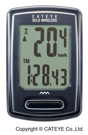 Licznik rowerowy Cateye VELO WIRELESS CC-VT230W czarny