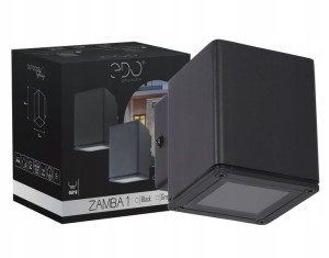 Lampa Kinkiet Ogrodowy Zewnętrzna Gu10 Ip44 Czarna