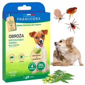 Obroża Na Pchły Kleszcze Francodex Dla Psa Do 10kg