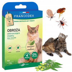 Obroża Dla Kota Preparat Na Kleszcze Pchły Insekty