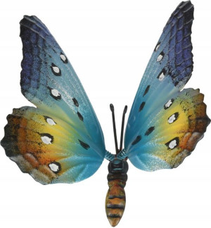 Figurka Ogrodowa Metalowa Motyl Na Patyku 70cm
