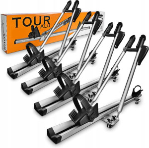 4xUchwyt rowerowy AMOS TOUR bagażnik na rower dach