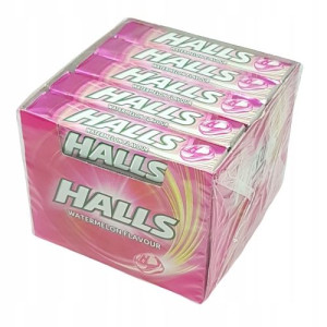 Cukierki Dropsy Halls Watermelon Arbuz 33,5g X 20