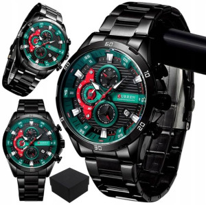 Zegarek CURREN męski Chronograf Bransoleta + box