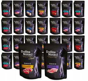 DOLINA NOTECI Karma MOKRA Kota MIX SMAKÓW 30x85g